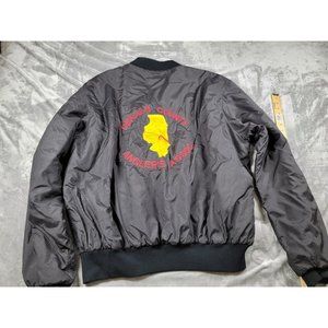 Vtg Custom Made, Jacket, USA 2XL Dekalb County Illinois Angler's Assoc. Fishishg